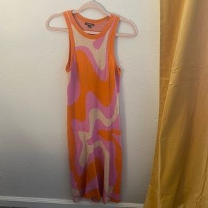 Funky 70s inspired knitted dress